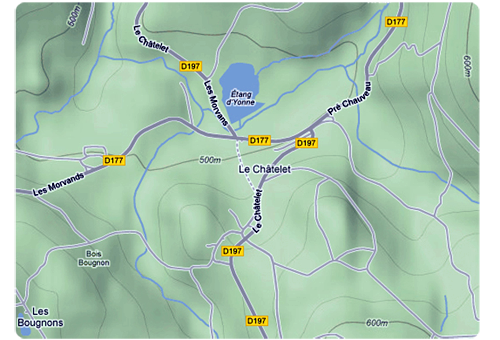 Detailkaart le Châtelet